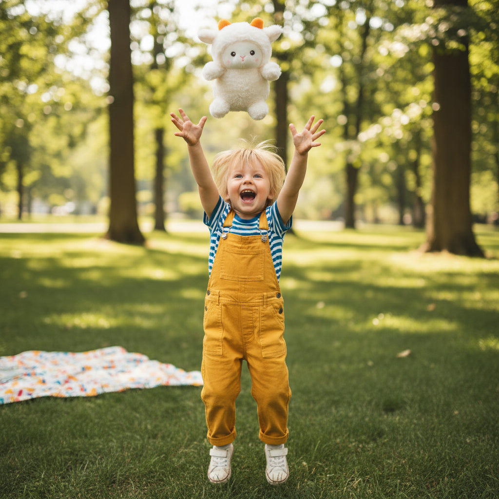 Happiness in the hands of a child