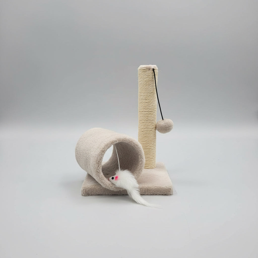 Cat toy with a cylindrical structure 